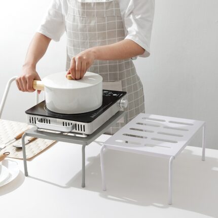 Kitchen Cabinet Storage Shelf Home Retractable Stackable Organizer Spice Rack Fit for Kitchen Bathroom Plastic Cabinet Holders