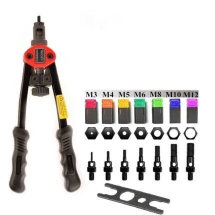 M3M4M5M6M8M10M12 Rivet gun Fully automatic Riveter Threaded rivets Drilling rivet machine tool Hand-inserted rivet tool set