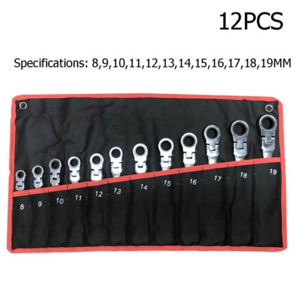 Car Repair Socket Wrench Set,Hand Tool Wrench Kit, Universal Key Wrench Kit Spanner Ratchet Socket Spanner Auto Repair Tool.