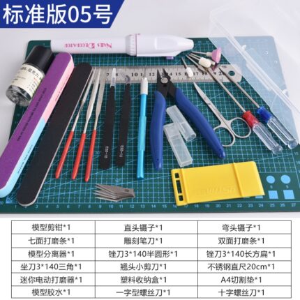 New Model Building Tools For Gundam Tools Hobby Military Model DIY Accessories Grinding Cutting Mat Polishing Tools Set